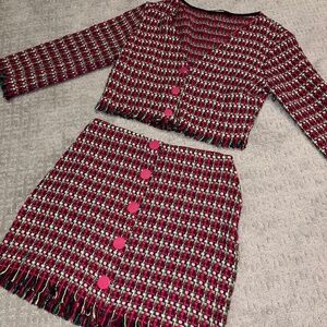 Zara | Matching Set | Tweed Skirt & Jacket